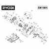 Ryobi CW1801 Spare Parts List Type: 5133000866
